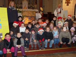 Célébration de Noël avec l'Abbé Lecomte